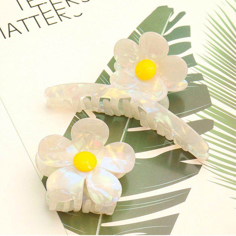 NICKOLAS1 Flower Hair Claw Jepit Rambut Fashion Wanita Asam Asetat Hiasan Kepala Gadis Gaya Korea Hair Clip