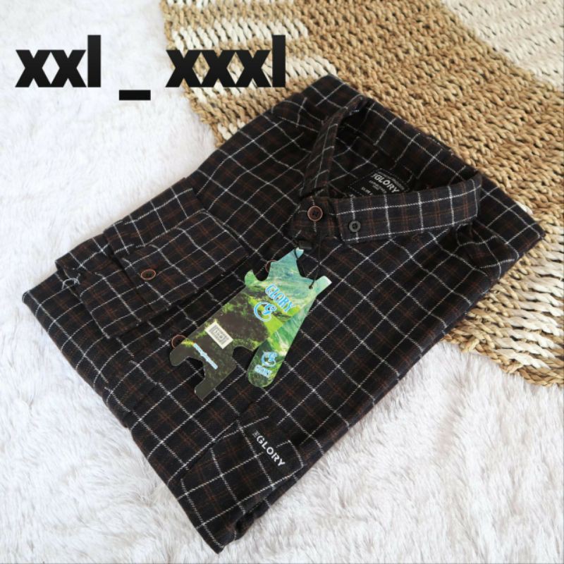 kemeja planel big size xxl xxxl xxxxl/kemaja pria jumbo/kemeja flanel jumbo/kemeja lengan panjang