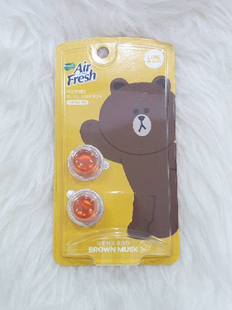 LINE FRIENDS Car Clip Vent Air Freshener Fragrances Refill