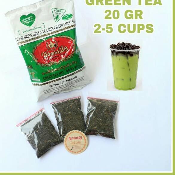 

BISA COD Repack teh green tea thailand original chatramue 20gr