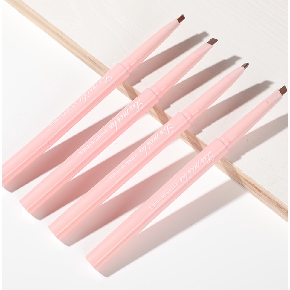 LAMEILA Pensil Alis Original Eyebrow 2 in 1 Kepala Ganda 7 Warna Sakura Pink LA024 2013