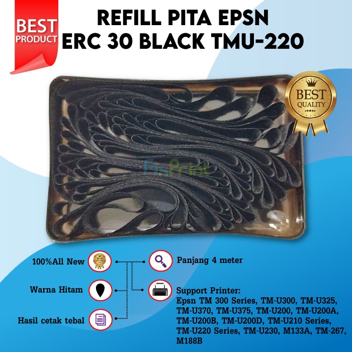 Refill Pita Epson ERC 30 Black TM-U220 U220 Series Refill Ribbon