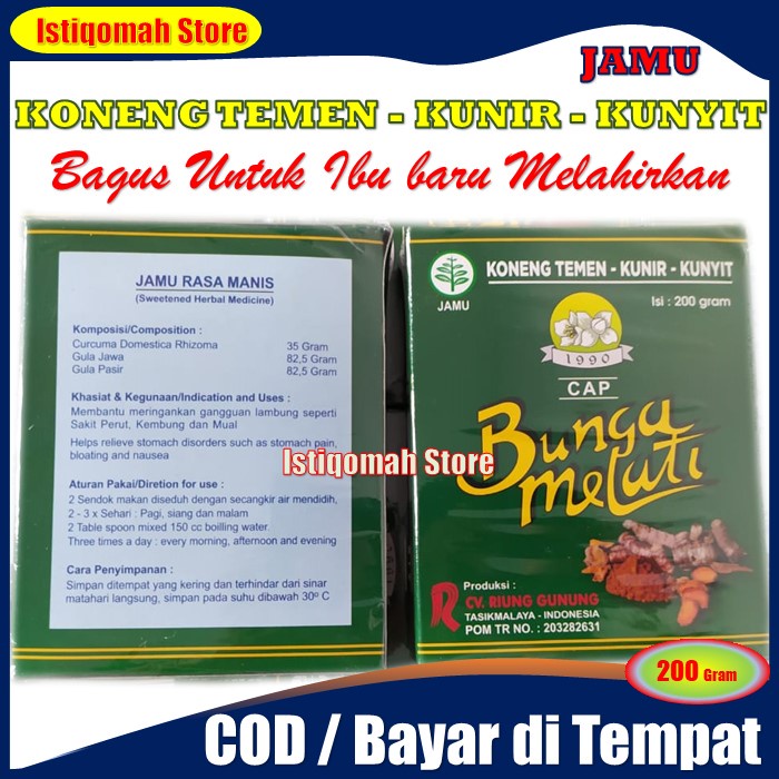 PROMO COD Serbuk Kunyit Koneng bagus diminum Ibu yang baru Melahirkan Bersalin MURAH PRAKTIS