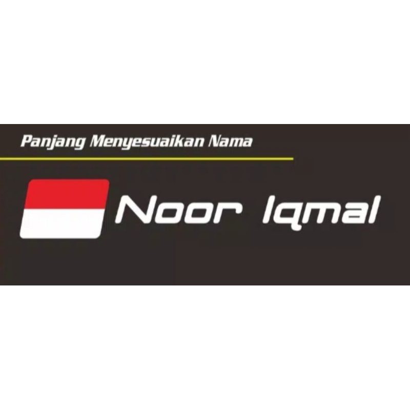

Cutting sticker/stiker custom nama bendera indonesia