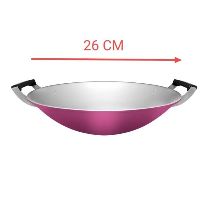 :=:=:=:=] Wajan Clarita 26 CM / Wajan Aluminium / Kuali Jawa / Wajan Warna