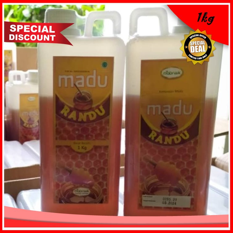 Madu randu 1 kg madu mabruuk bunga randu original Mabruk Mabruuk sehat nikmat hemat PROMO