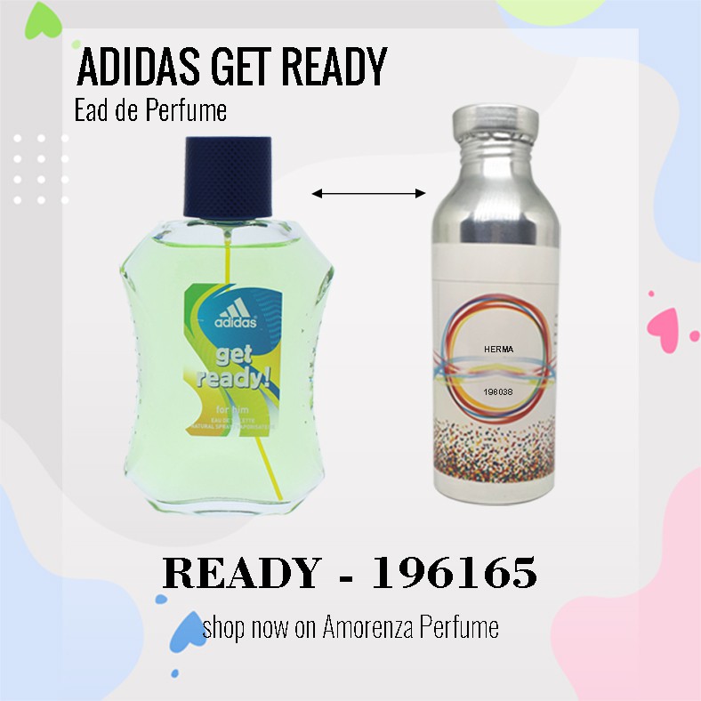 BIBIT PARFUM MURNI ADIDAS GET READY - READY NICA FRAGRANCE 250 ML SEGEL PABRIK