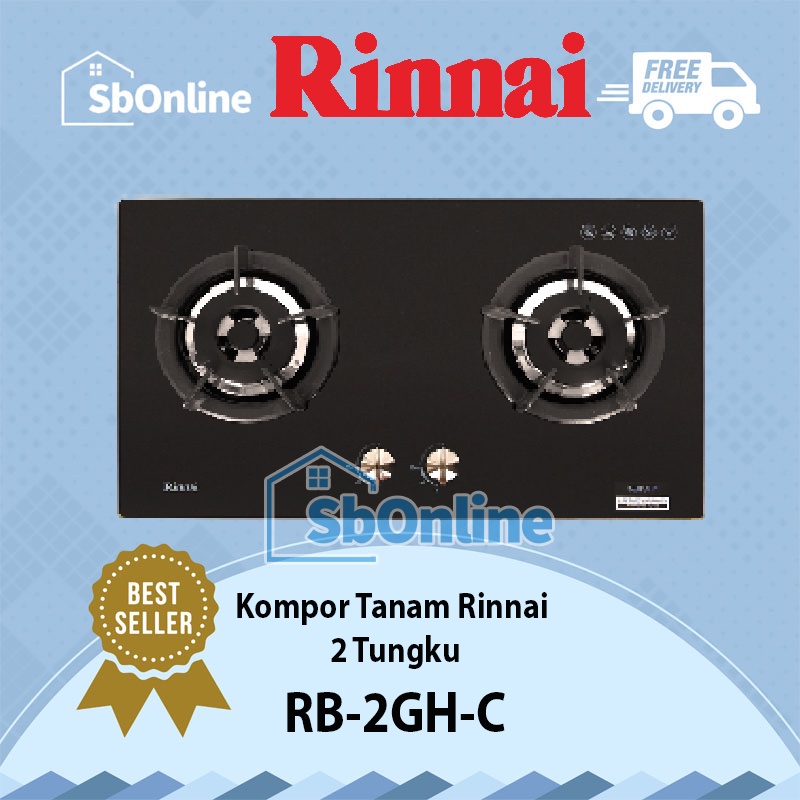 RINNAI Kompor Tanam Gas 2 Tungku - RB 2GH C