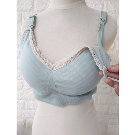 TALLY W84 BRA BH MENYUSUI DV RENDA FREE SIZE ADA BUSA  TANPA KAWAT  BAHAN RAJUT HALUS BKT