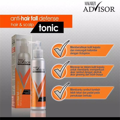 Makarizo Advisor Hair &amp; Scalp Tonic 145mL / Perawatan Rambut Rontok dan Ketombe / Anti Hair Fall_Cerianti