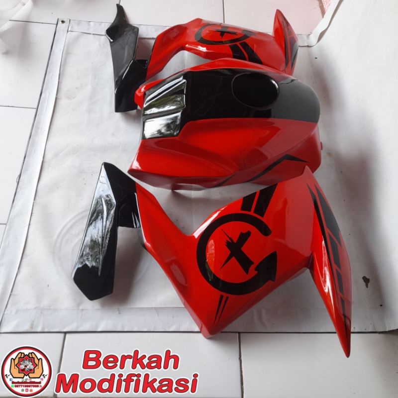 Cover Kondom Tangki Half Fairing PNP Yamaha Byson Karbu
