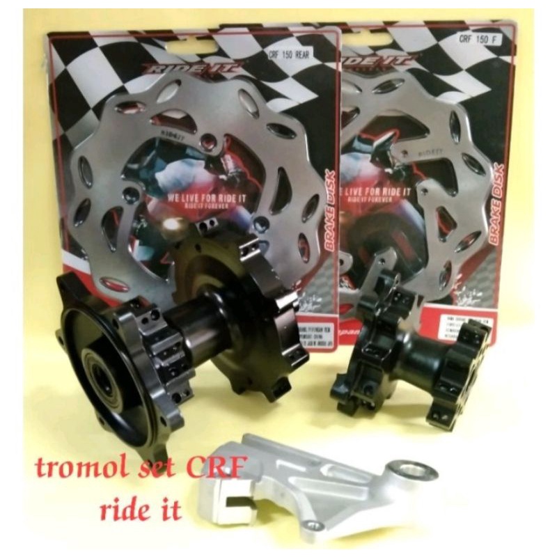 Tromol Honda CRF Plus Cakram Depan Belakang Plus Breket Pnp 1set Ride It 36 hole