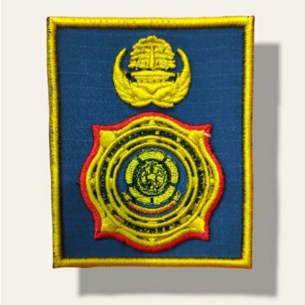 BORDIR LENCANA PEMADAM TIMBUL ECERAN KORPRI TANPA KORPRI