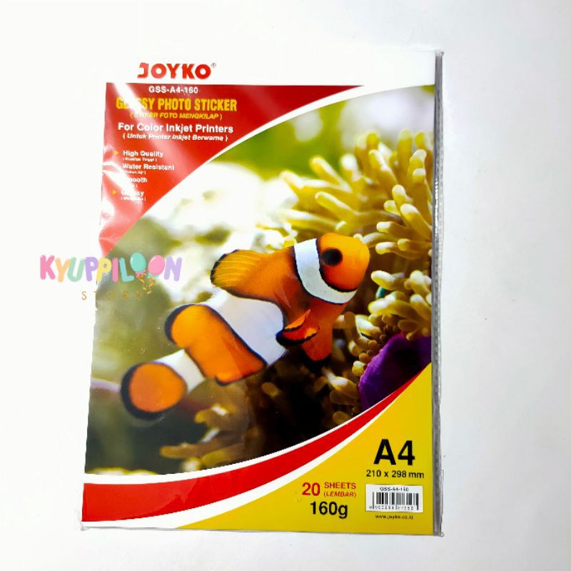 

Glossy Photo Sticker Joyko A4-160