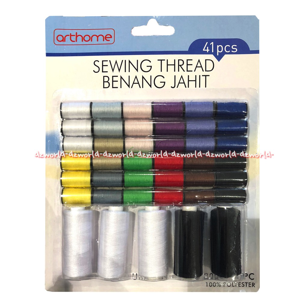 Arthome Sewing Thread Benang Jahit Set  41pcs Aneka Warna Benang Lengkap Warna Warni Art Home