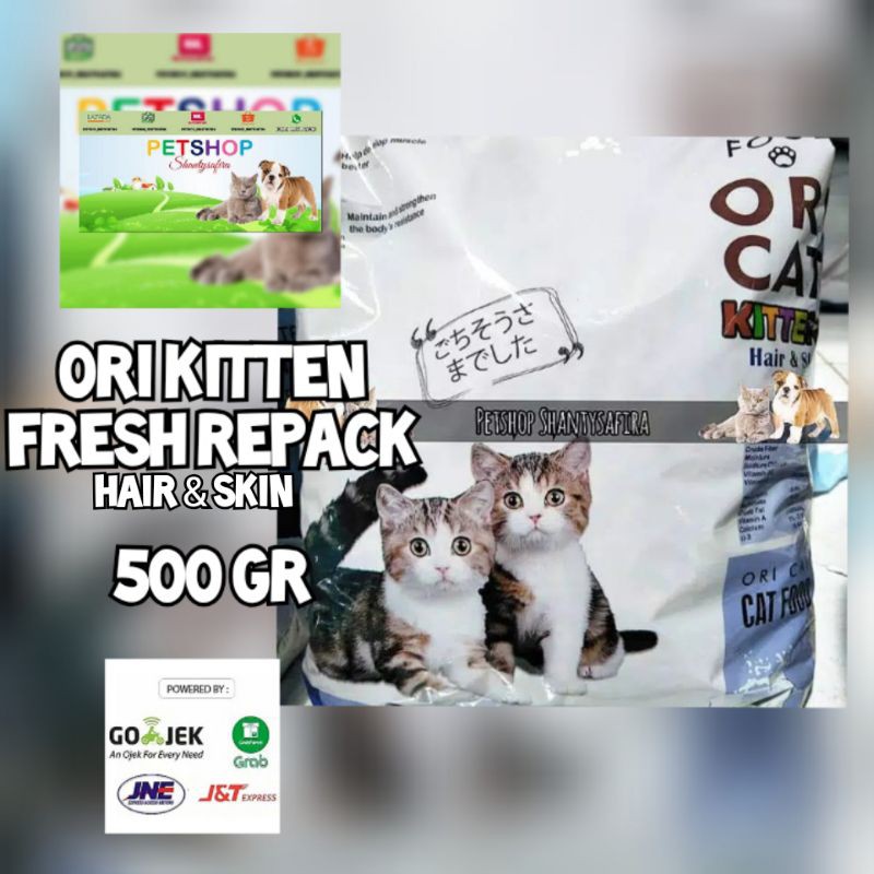 MAKANAN KUCING ORI CAT ORICAT KITTEN HAIR SKIN 800 GR FRESHPACK