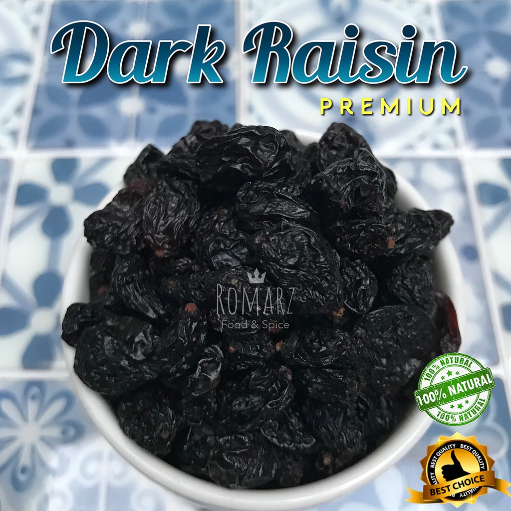 

DARK RAISIN PREMIUM 500gr / KISMIS HITAM PREMIUM 500gr