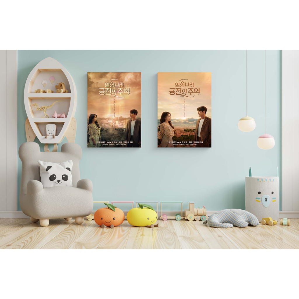 Poster Memories of the Alhambra film drama korea serial televisi hiasan dinding kayu Park Shin‑hye