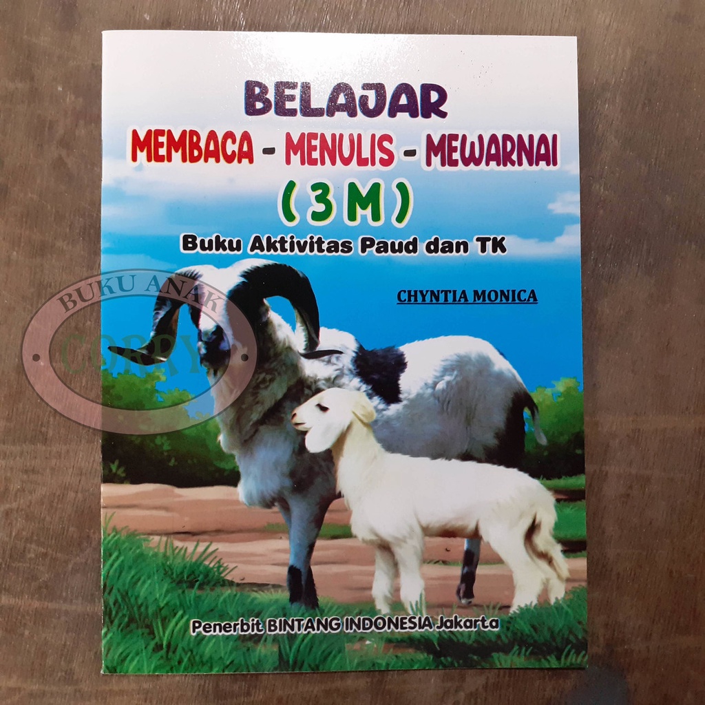 Buku Belajar Anak Membaca Menulis Mewarnai Gambar PAUD TK Edukasi Murah