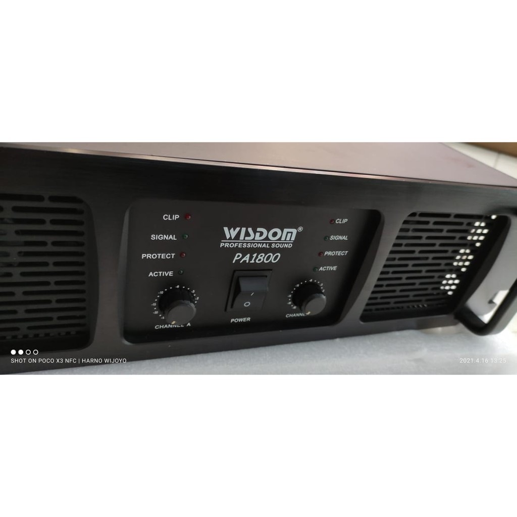 Power Wisdom PA1800 Original Kelas GB Subwoofer 2x1800 Watt @8ohm