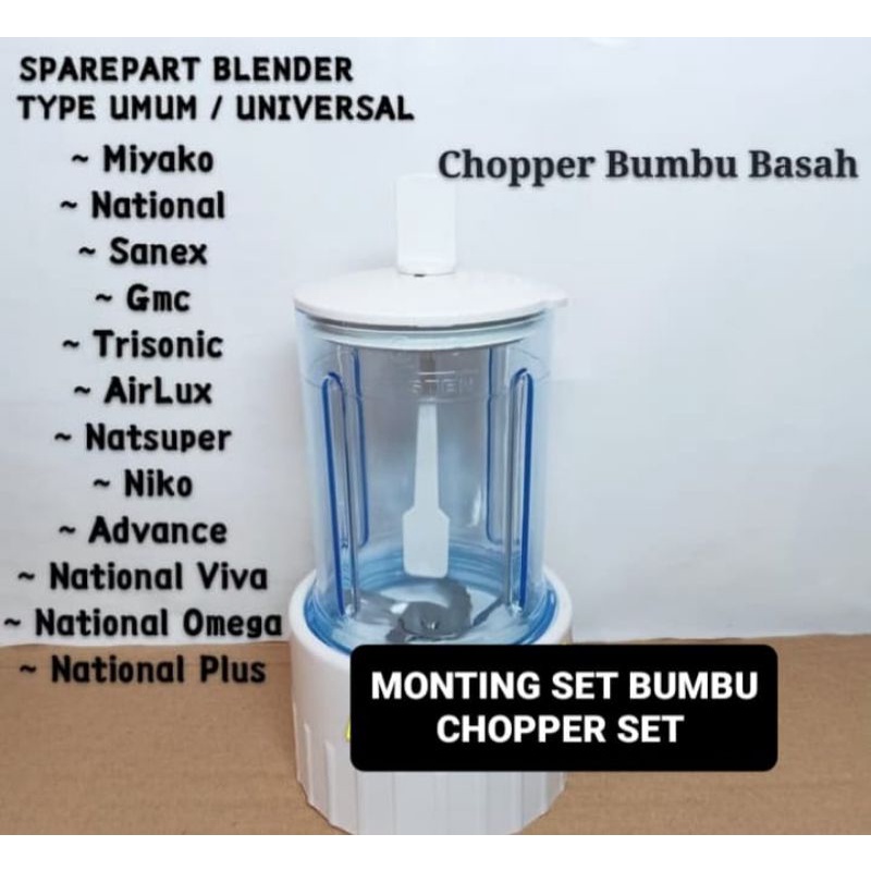 MONTING BLENDER BUMBU SET/UNIVERSAL/UMUM/CHOPPER BLENDER