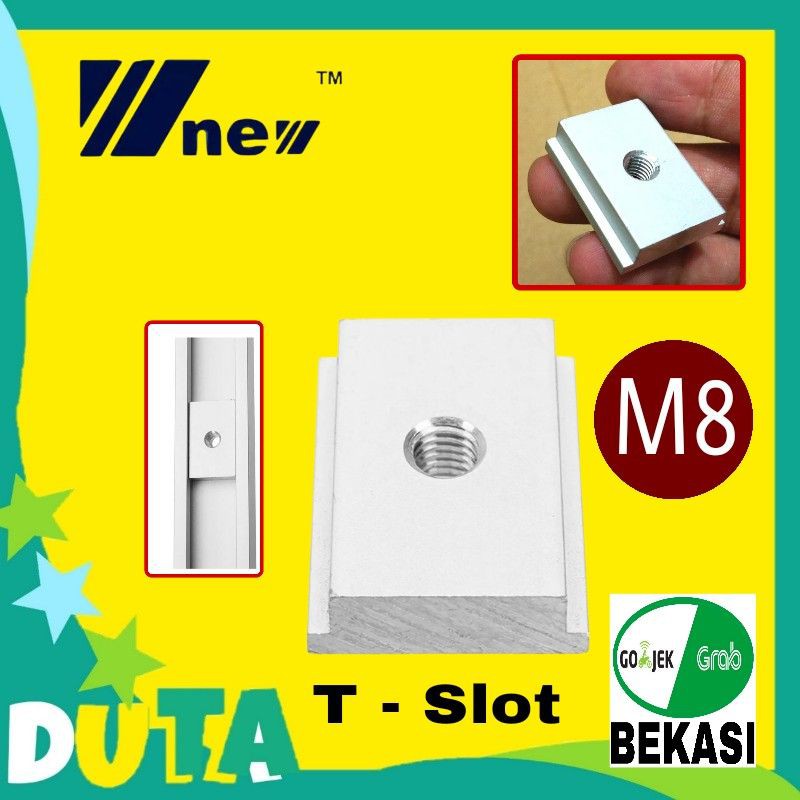 Original Brand NEW T - Slot Nut M6 / M8 Untuk Miter Track - K22