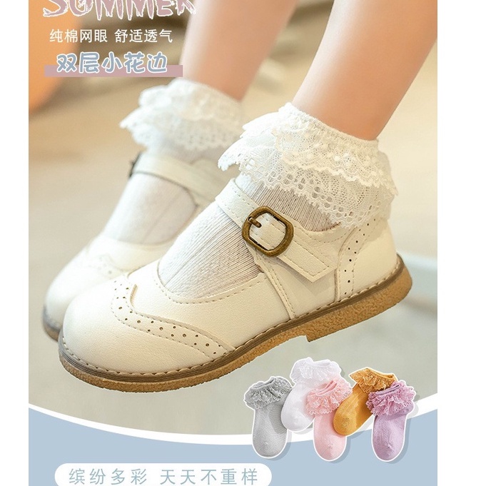 0-3 thn | KAOS KAKI RUFFLE BAYI ANAK IMPOR NEWBORN SOCKS PEREMPUAN catalog QN QY