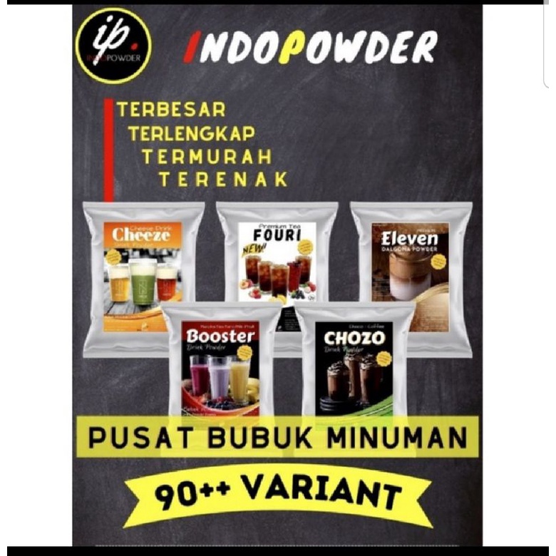 

Pusat bubuk minuman varian coffee, choco, splash dan tea