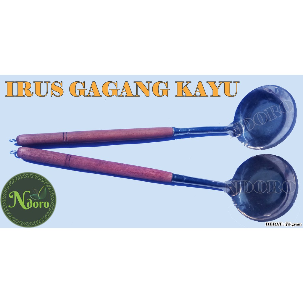 IRUS / SENDOK SAYUR GAGANG KAYU