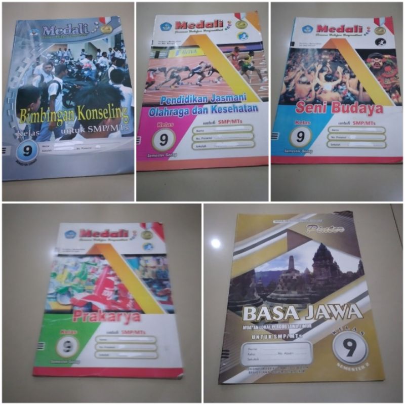 Preloved buku lks Medali smp kelas 9 semester 2