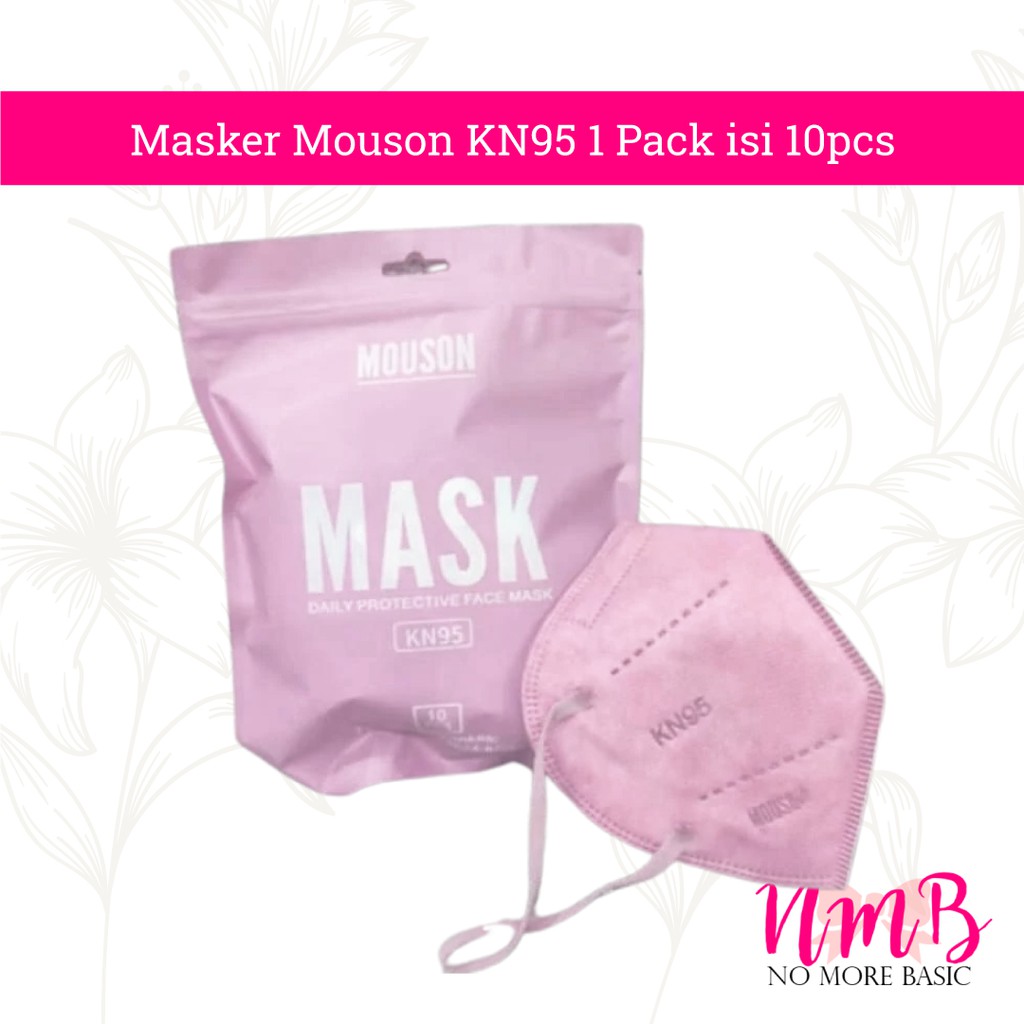 Masker KN95 5ply MOUSON KN 95 5 ply Mask ORIGINAL 1 Pack Isi 10pcs