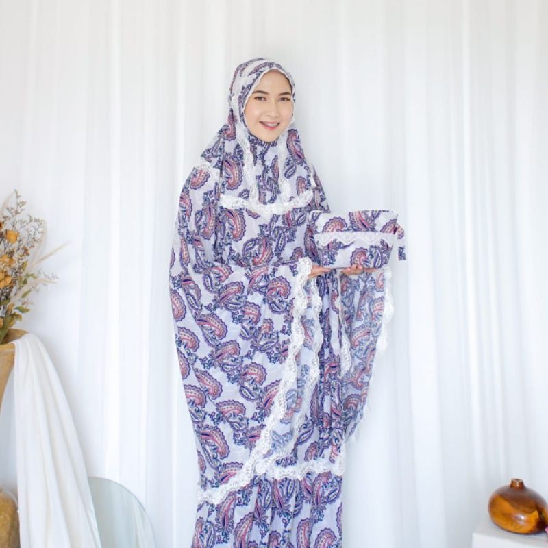 Salma prayer set premium / mukena set sajadah muka