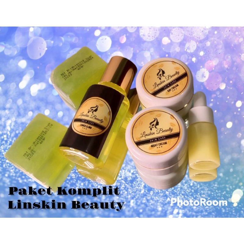LINSKIN BEAUTY PAKET KOMPLIT PERAWATAN CREAM PEMUTIH WAJAH SKINCARE AMAN BUSUI DAN BUMIL CREAM UNTUK