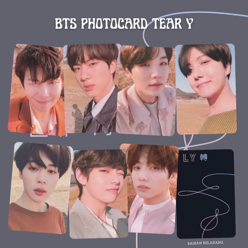 BTS PHOTOCARD LOVE YOURSELF TEAR PC