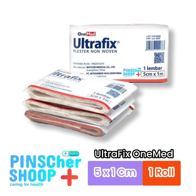 Ultrafix Onemed 5cm x 1m Plester Non Woven 1 Roll