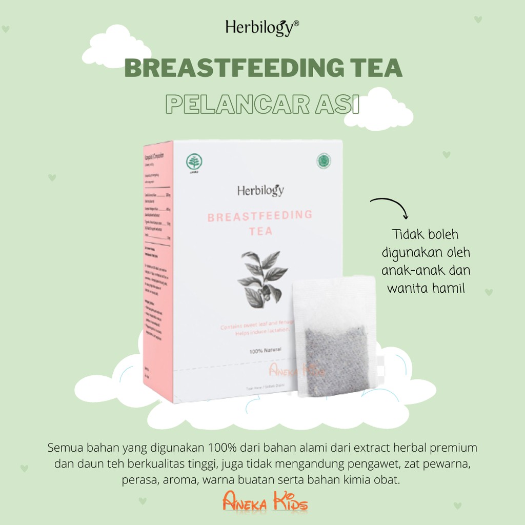 

Herbilogy Breastfeeding Tea - Pelancar ASI 20 Kantong Teh