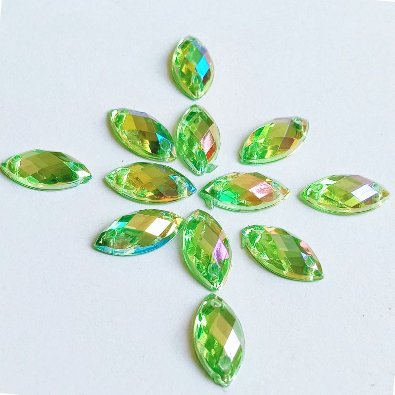 payet diamond jahit kristal akrilik mata taiwan uk 6 x 12 per  lusin