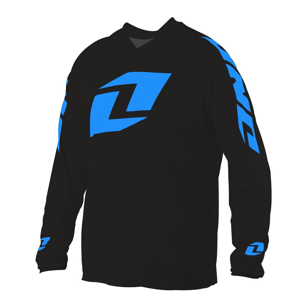 Kaos Jersey ONE Hitam Biru Neon