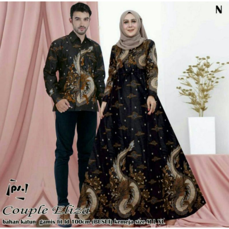 MAJUJAYA BATIK - BATIK COUPLE KELUARGA MOTIF NOGOGEDI - BUSUI FRIENDLY - CK302
