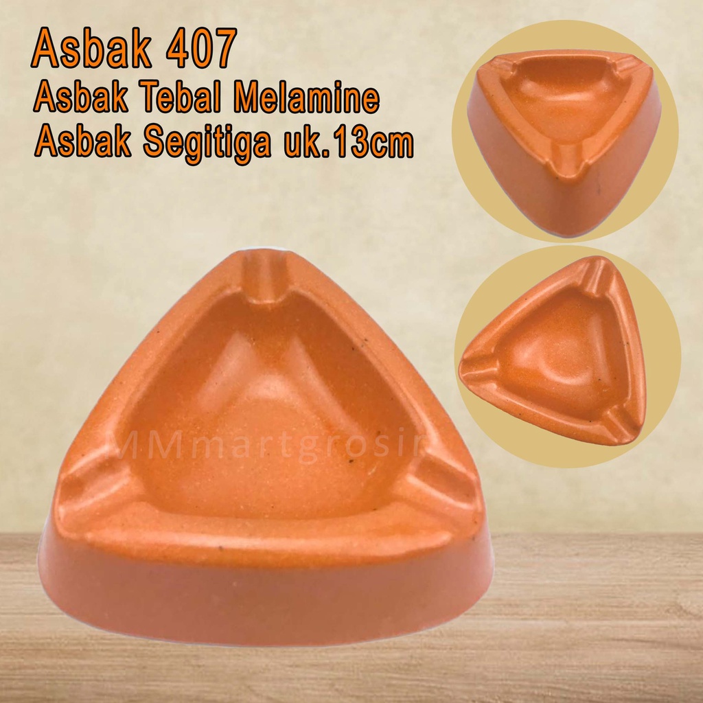 Asbak 407 / Asbak Melamine / Asbak Segitiga Tebal / uk.13cm