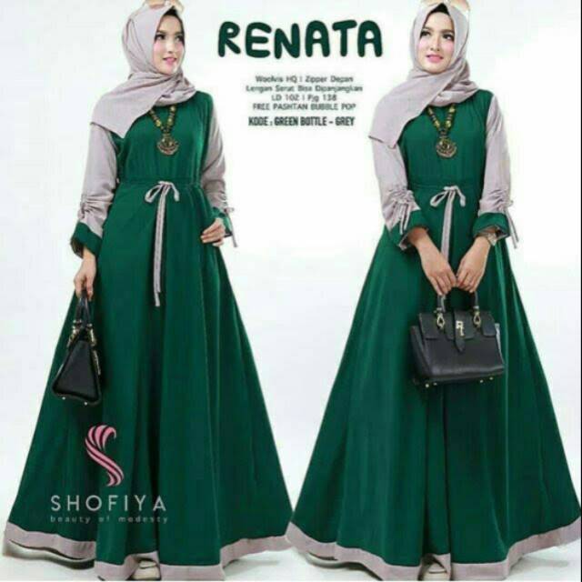 Dress Renata/gamis balotelli renata/ gamis busui