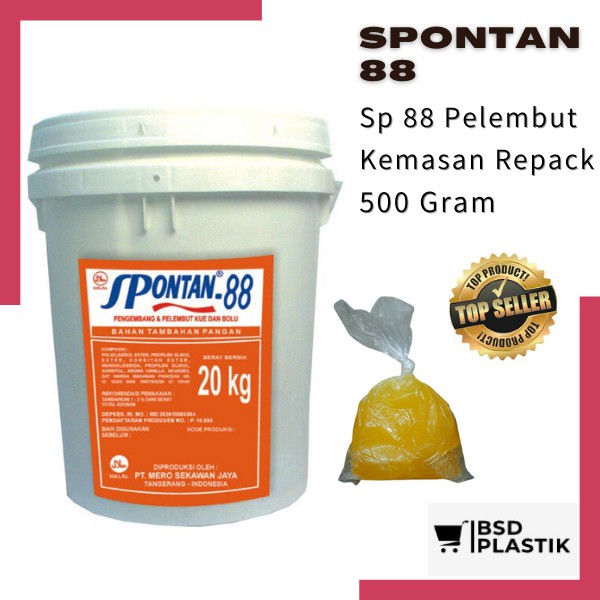 SPontan 88 Curah Repackage 500gr SP 88 Pengembang Pelembut Kue, Bolu, martabak