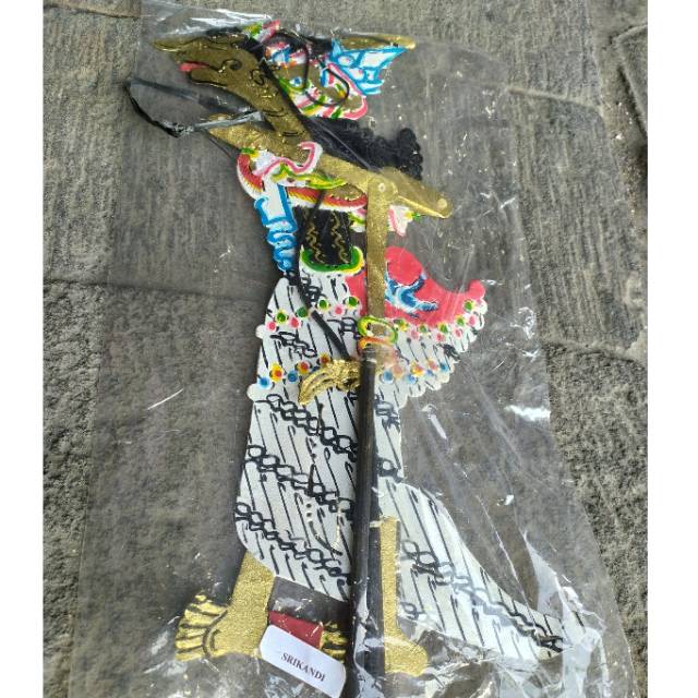 (BISA COD) KERAJINAN WAYANG KULIT DEWI SRIKANDI UKURAN PEDALANGAN 40x20 cm - PAJANGAN DEKORASI RUMAH