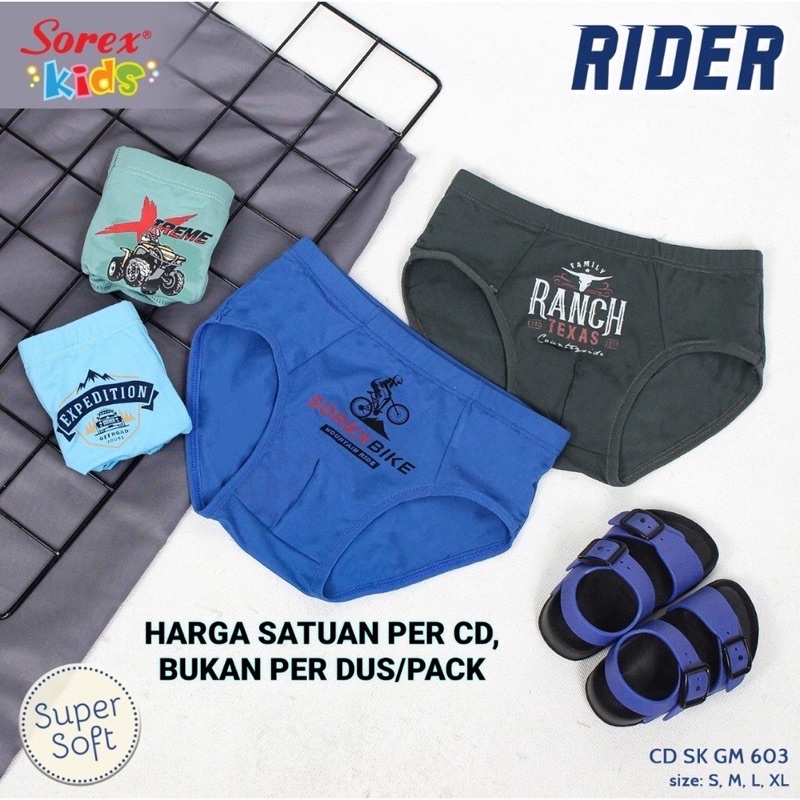 SOREX KIDS BOY GM 603 RIDER  - CD CELANA DALAM ANAK COWOK LAKI LAKI