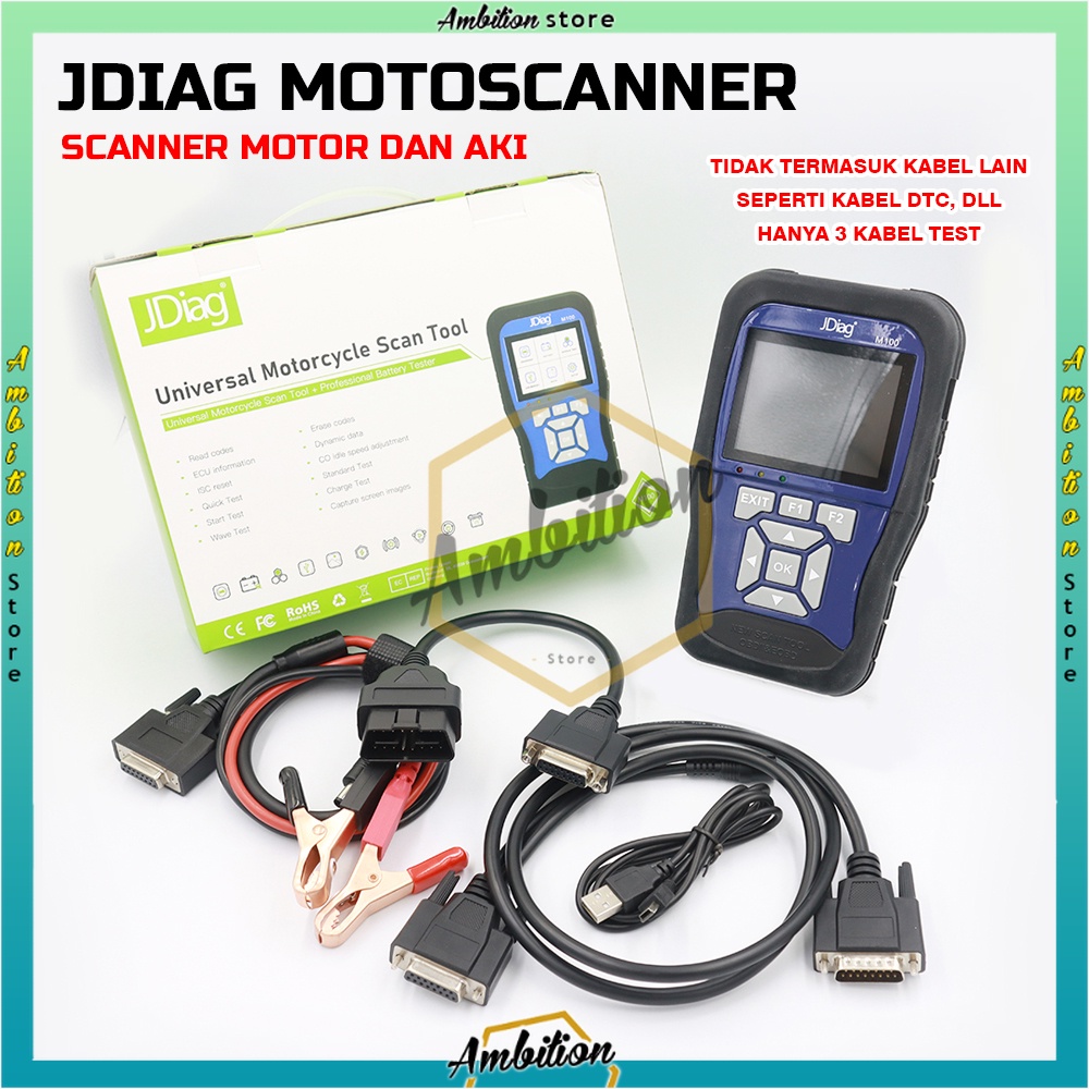 JDiag M100 Motor Diagnostic Scanner  OBD2 Motor Scaner Motor Injeksi