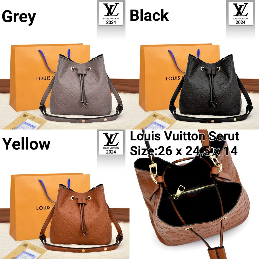 2024 (JC) NOENEO Embossed LV Leather Hand Bag