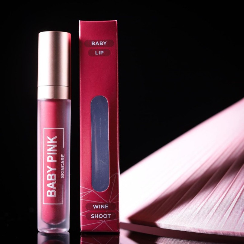 Baby Lip Wine Shoot Lipstik Baby Pink Skincare Aman Original Resmi BPOM