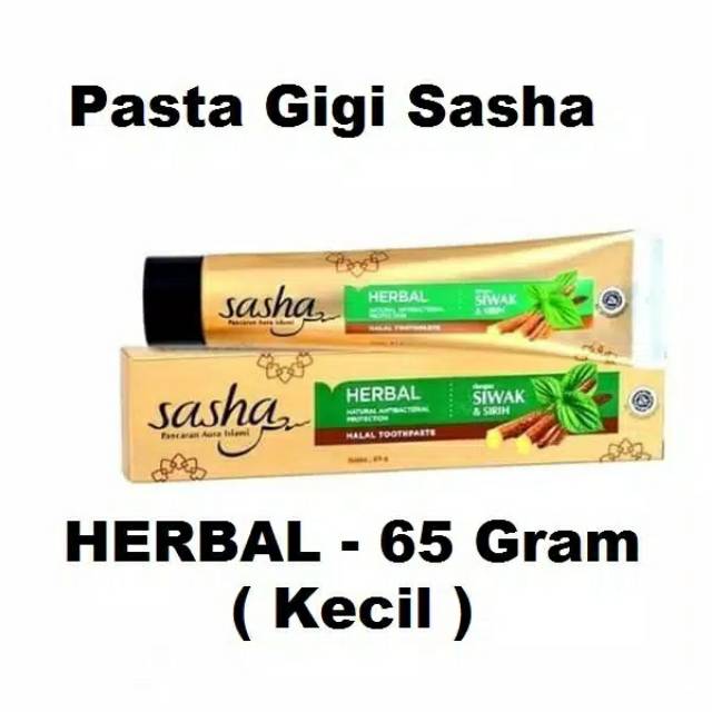Pasta Gigi Sasha Herbal 65 Gr