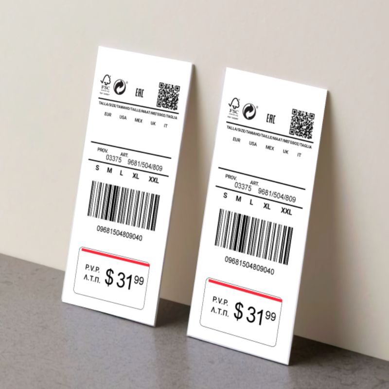 

hangtag label baju 4x9 dollar prov 100 pcs hang tag hantag handtag handstag hentek price tag lebel merek baju label baju ready stok
