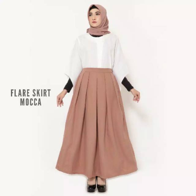 Flare Skirt - Rok Rempel Bawahan Wanita